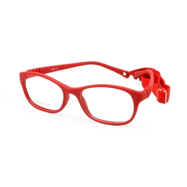 Boys Girls Glasses Frame Size 48 Strap One-piece Glasses Cord No Screw Flexible Children Eyeglasses Age 4-6Yrs