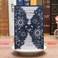 thumbnail image 2 of 10 Pcs Cartes d'Invitation en Papier Perlé à Motif Floral, Supports d'Invitation avec Motif Vierge, 2 of 8