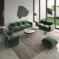 thumbnail image 1 of The Magic Home Modulaire Convertible en Chenille en Forme de L Sectional Sofa Sofas, Vert, 1 of 12