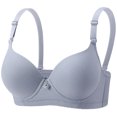 thumbnail image 2 of Kyusrd Plus Size Supportive Bra For Women'S Full Coverage Bra Adjustable Shoulder Straps Bra Soild Color Everyday Bra, 2 of 8