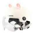 thumbnail image 1 of Open Face Helmet Cute Lightweight Half Face Helmet Accessory Beige, 1 of 9