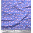 thumbnail image 1 of Soimoi Rayon Fabric Flamingo Bird Print Sewing Fabric Yard 42 Inch Wide, 1 of 3
