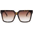 thumbnail image 1 of FEISEDY Womens Oversize Square Boyfriend Style Horned Rim Thick Plastic Sunglasses B2585, 1 of 6