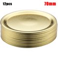 thumbnail image 3 of CAROOTU 12/24 Pcs Couvercles de Type Fendus pour Bocaux Mason à Ouverture Régulière/large, 3 of 7