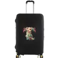thumbnail image 1 of Housses de Valise Housse de Protection Valise de Voyage Anti-Rayures Housse Anti-Poussière Réutilisable Housse Anti-Poussière Lavable Motif Imprimé Floral Lettre 8floral Lettre T L, 1 of 6