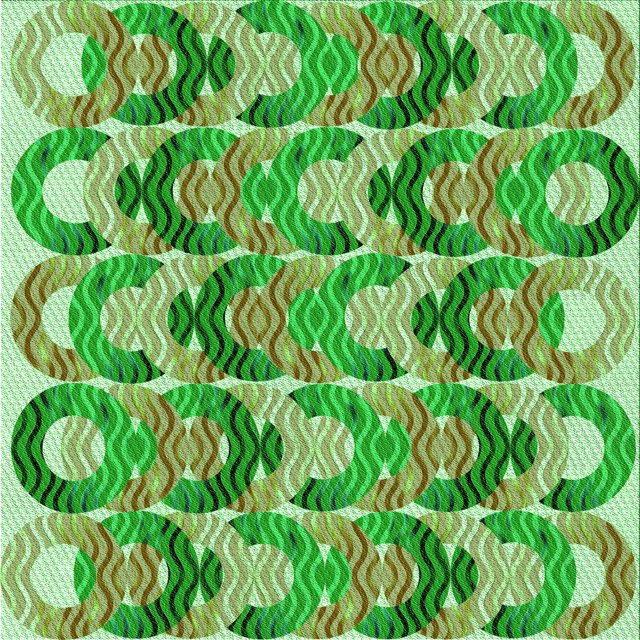 Ahgly Company Tapis d'Intérieur Lavable en Machine Carré Transitionnel Vert Lime Foncé, 5 Pieds Carré