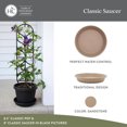 thumbnail image 2 of HC Companies Classic Plastic 10 Inch Round Flower Pot Plant Saucer, Sandstone, 2 of 7