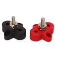 thumbnail image 3 of Battery Power Stud B,Automotive Battery Terminals,48V Battery Power Stud Red and Black Stainl Steel Post Single Stud Bus Bar Terminal Block for RV Truck Boat 38in M10, 3 of 8