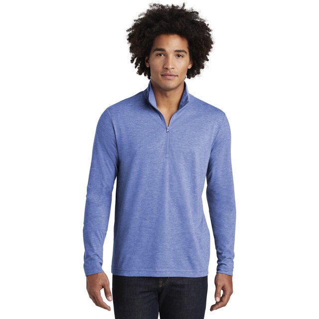 Sport-Tek Men's Tri-Blend Wicking 1/4-Zip Pullover