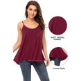 thumbnail image 3 of Flowy Tank Tops for Women Camisole with Adjustable Spaghetti Casual Cami Tank Top, 3 of 6
