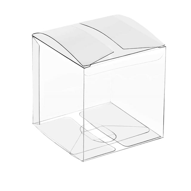 50Pcs Clear Plastic Boxes for Gifts Pvc Packing Box Gift Packaging Transparent Candy Box Wedding Gift Boxes Party Favors