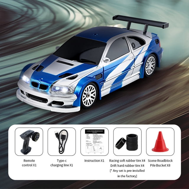 Voiture de Sport Télécommandée Échelle 1/43 2,4 g Entièrement Proportionnelle RC Mini Voiture de Course Drift Modèle et Noël (Version RTR) Voitures pour Tout-Petits 1 Super Voiture de Rue Magazine Trousses Scientifiques pour Filles de 6 Ans