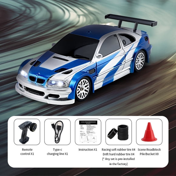 Hearth & Gear Remote Control Sports Car 1/43 Scale 2.4G Full Proportional RC Mini Racing Drift Car Model And Christmas (RTR Version) Project Mc2 Car Models Sports Car Teen Girl Activity Kits Worlds