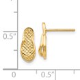 thumbnail image 2 of 14K Yellow Gold Flip Flop Earrings, 2 of 2