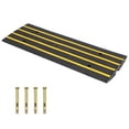 thumbnail image 3 of Heavy Duty Rubber Curb Ramp – 2.5" Rise, 50 Ton (110,000 lbs) Capacity, 48" Non-Slip Threshold Ramp for Cars, Trucks, Motorcycles, Loading Docks, Warehouses, 3 of 7