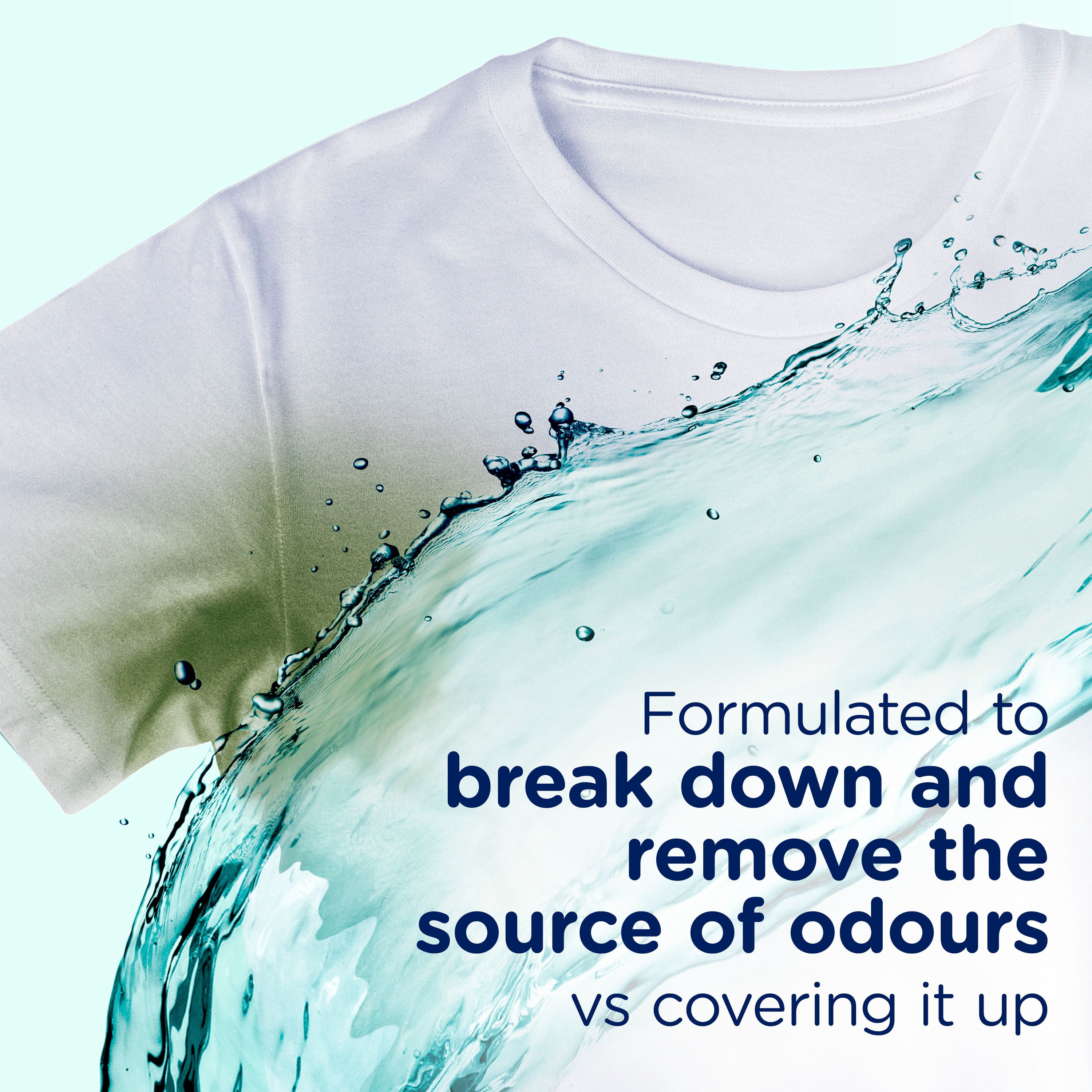 Downy Rinçage Purifiant Éliminateur d'Odeurs pour la Lessive, Parfum Fraîcheur Cotonnière, Assouplissant Textile et Rinçage d'Élimination des Odeurs pour la Lessive, Combat les Odeurs à la source, Compatible HE 54WL