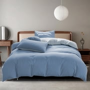 Birdeem Bed Sheet Set,Bed Sheet Set,All-Season Bedding Set - 4-Piece Washable Solid Color Bed Sheet Duvet Cover and Pillowcases,Bedding Duvet Covers,Duvet Cover Set,Water Color Set,Winter Duvet Cover