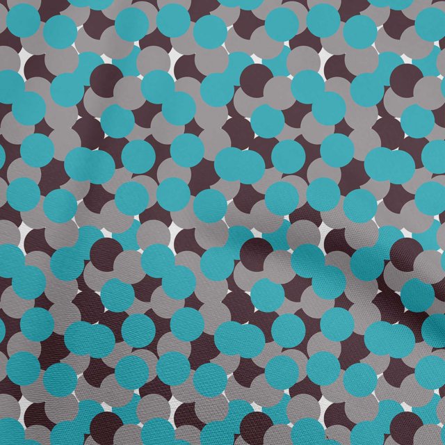 oneOone Cotton Poplin Sky Blue Fabric Geometric Sewing Craft Projects Fabric Prints By Yard 56 Inch Wide