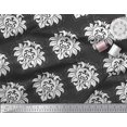 thumbnail image 2 of Soimoi polyester Crepe Fabric Seamless Baroque Damask Fabric Prints By Yard 52 Inch Wide, 2 of 3