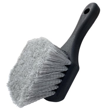 1pc/set Wheel & Tire Brush for Car Rim, Short Handle Steel Wire Car Wash Brush, Cleans Tires & Releases Dirt and Road Grime