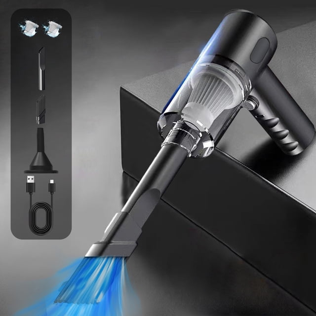 PEONAVET cordless vacuum cleaner Handheld Car Vacuum Cleaner 120W Powerful Suction Small Car Vacuum Cleaner Mini Dusts Buster with USB Portable Vacuum Cleaner