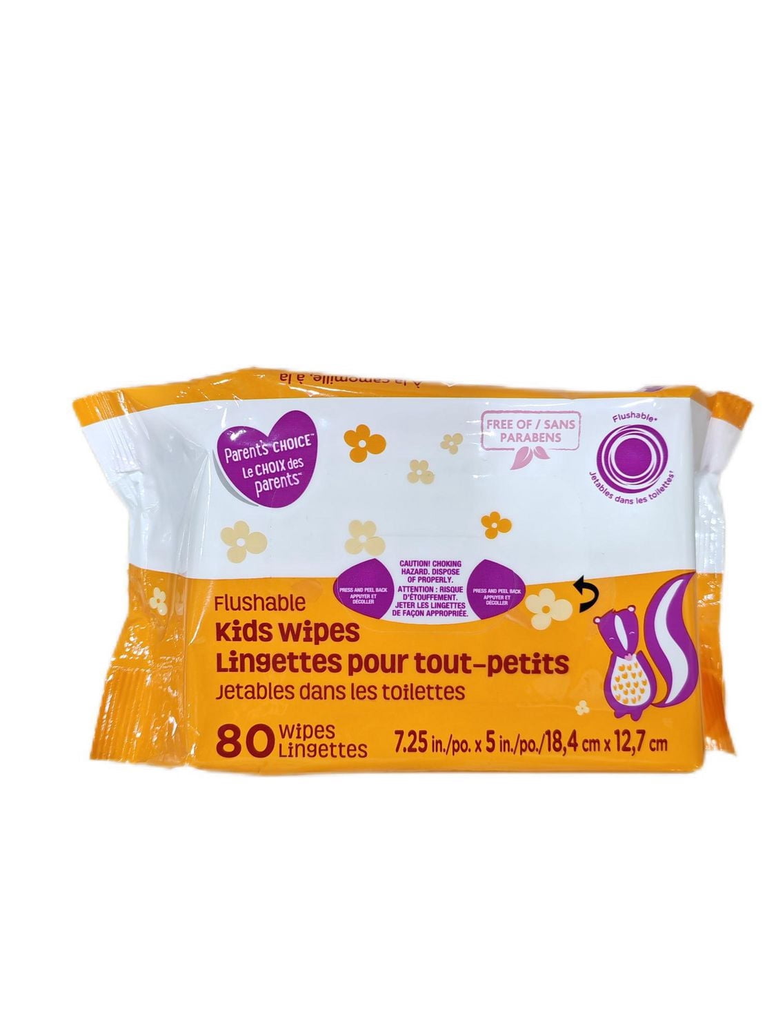 Parents Choice Flushable Kids Wipes
