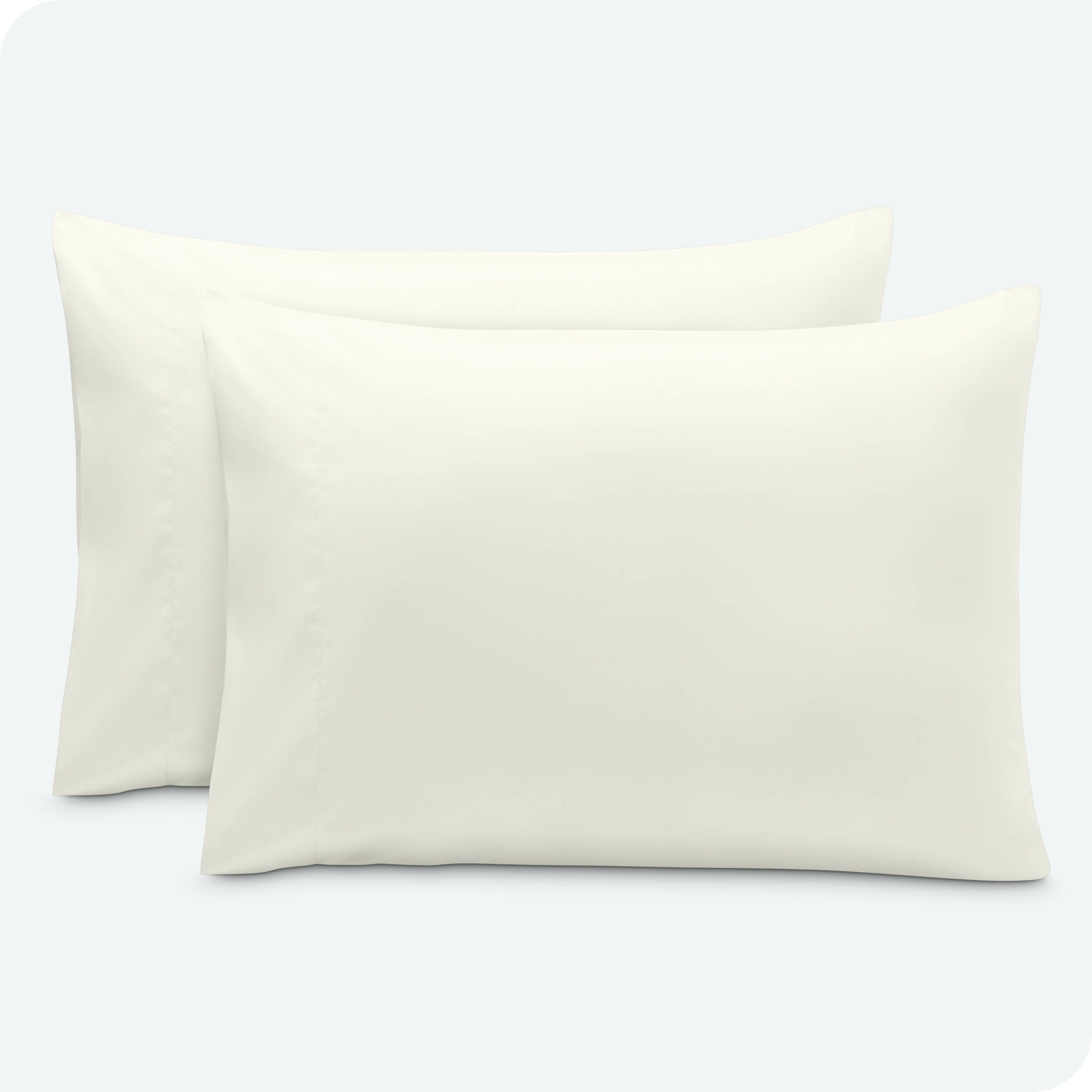 Bare Home Pillowcase Set - Envelope Closure - Premium 1800 Collection - Double Brushed - Ultra Soft - Standard Size, Cream, 2 Count