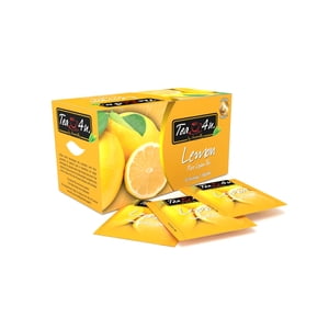 Tea4U Noir citron Tea, Ceylan tea, Boîte de 25 Sacs à thé