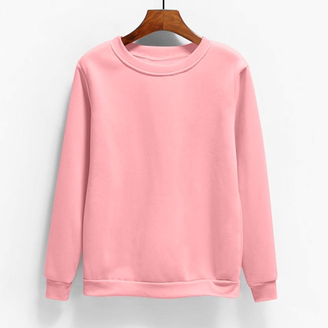 cllios Chandail à Manches Longues pour Femmes, Col Rond, Chandail Uni, Hauts Confortables et Doux, Tuniques, Chemisiers, Chandail Léger Automne 2024, Haut Preppy, Tenues Y2K
