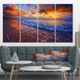 thumbnail image 1 of Belles Vagues sous Ciel Nuageux - Impression sur Toile, 1 of 3