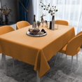 thumbnail image 2 of ORUYROP 100% Waterproof PVC Tablecloth for Picnic and Camping, 60 x 84 Inch, Orange, Oil-Proof, Spill-Proof, Wipeable, Rectangle, Durable Table Cover, 2 of 7