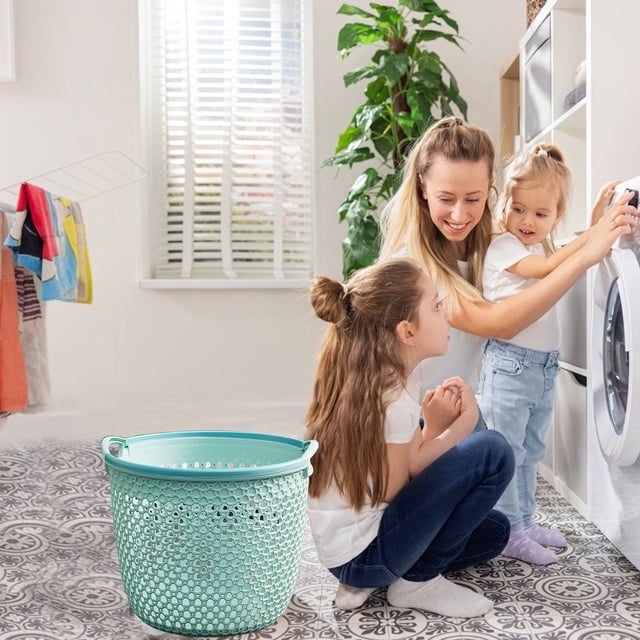 TIMIFIS Bathroom Laundry Basket Portable Dirty Clothes Basket Dirty Clothes Storage Basket Large Clothes Rack Laundry Basket Bathroom Hollow Dirty Clothes Basket Closet Organizer