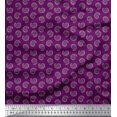 thumbnail image 1 of Soimoi polyester Crepe Fabric Artistic Paisley Printed Fabric 1 Yard 42 Inch Wide, 1 of 3