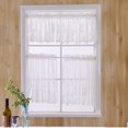 thumbnail image 2 of maytalsory Lace Cafe Kitchen Ruffle Window Drape Valance Semi Transparent Voile Curtains Window Treatment, 2 of 8