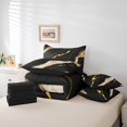 thumbnail image 4 of YST Watercolor Bedding Comforter Set, 7-Piece, Black Marble, King, 4 of 4