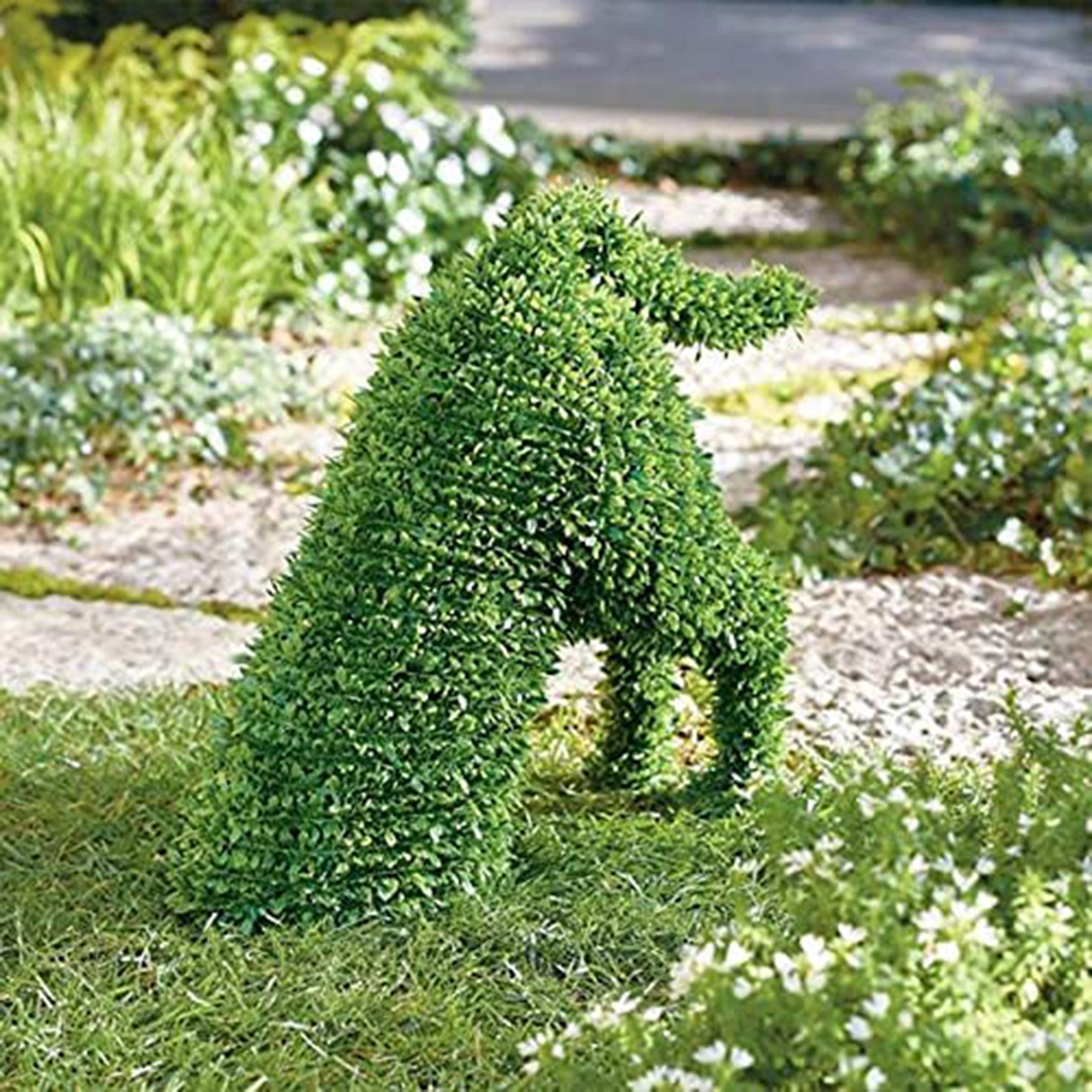 Gupgi Decorative Peeing Dog, Green Lifelike Artificial Dogs for Garden