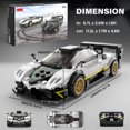 thumbnail image 4 of Voltz Toys Building Bricks, Officially Licensed 1:28 Scale Pagani Zonda R Model Building Kit – 387 Piece Pagani Zonda R Vehicle Collectible Construction Set Gift for Kids and Adults, 4 of 6