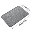 thumbnail image 4 of Yhmxh Bathroom Rugs 1pc Memory Foam Bath Rug Embossed Bathroom Mat Water Absorbent And Washable Bath Rugs, Non-Slip, Thick, Soft And Comfortable Carpet For Show Living Room Rug Bath Mat, 4 of 5