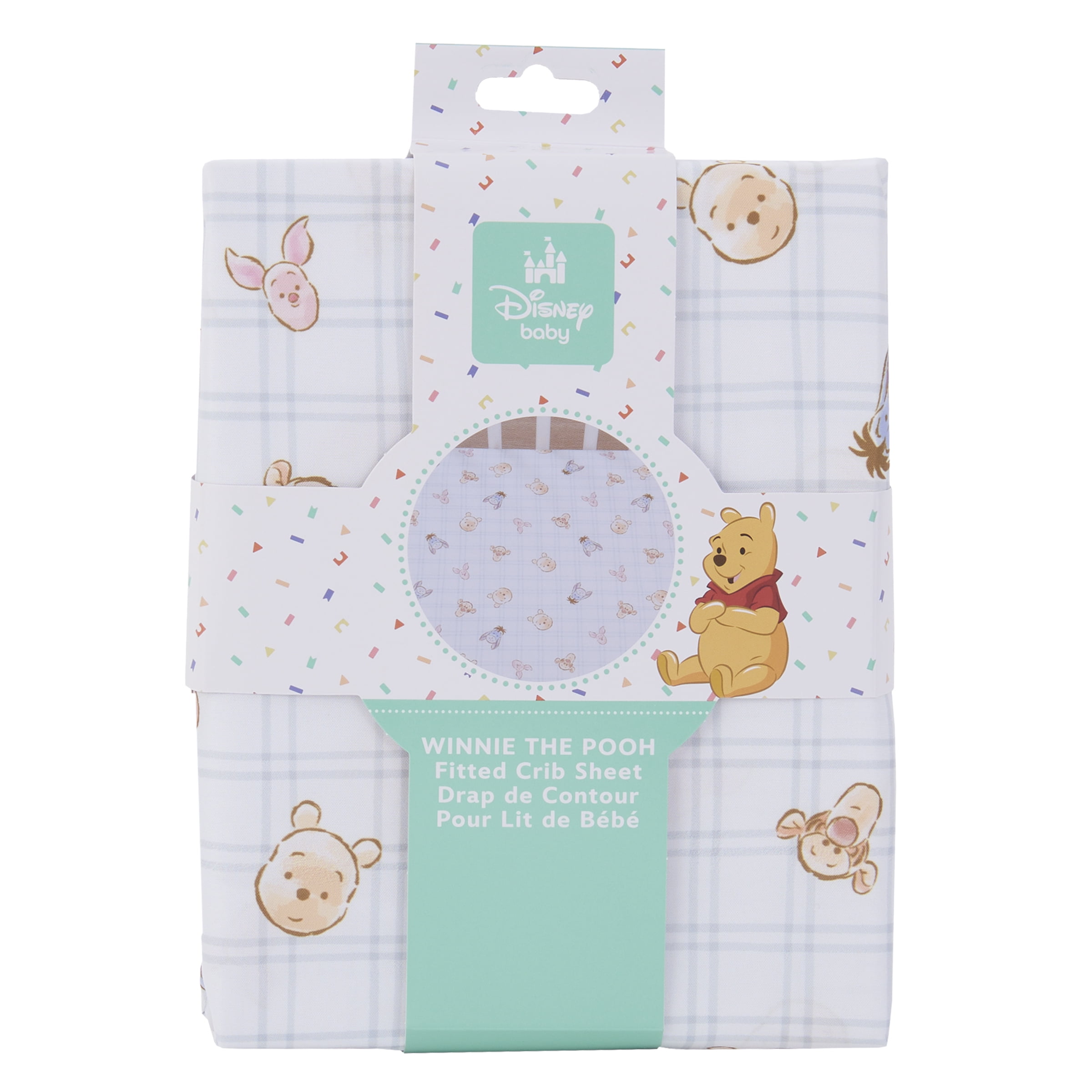 Disney Winnie l'Ourson 'Vœux Chaleureux' Drap-Housse Pour Berceau, Nourrisson Unisexe