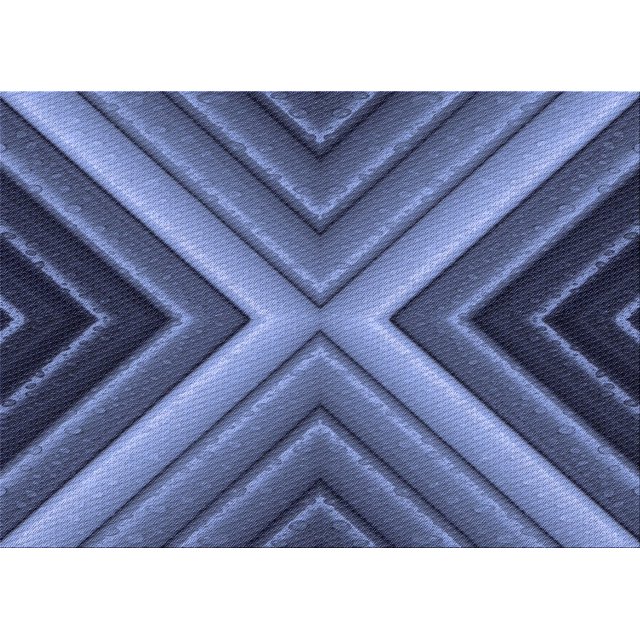 Ahgly Company Machine Washable Indoor Rectangle Transitional Blue Area Rugs, 2' x 3'