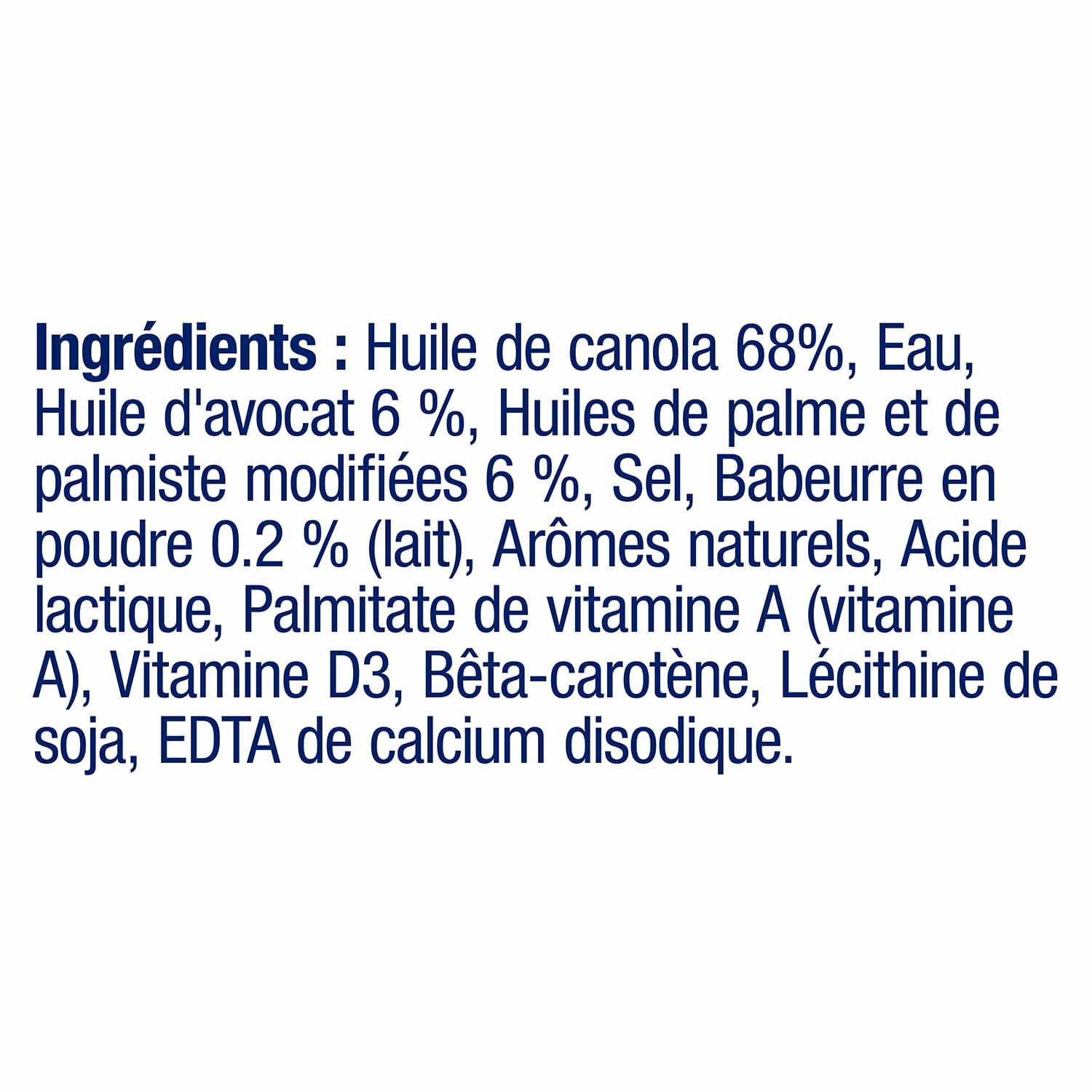 Margarine Becel avec huile d'avocat