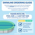 thumbnail image 3 of Swimline Hydrotools Leaf Net Winter Pool Cover for 15x30 Ft Above Ground Pools, 3 of 7