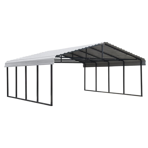 Arrow Carport 20 x 20 - Eggshell