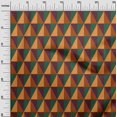thumbnail image 3 of oneOone Viscose Chiffon Orange Fabric Geometric Craft Projects Decor Fabric Printed By The Yard 42 Inch Wide, 3 of 4