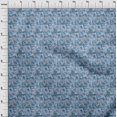 thumbnail image 4 of oneOone Polyester Spandex Light Blue Fabric Abstract Floral Craft Projects Decor Fabric Printed By The Yard 56 Inch Wide, 4 of 5