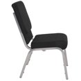 thumbnail image 3 of Flash Furniture Hercules Series Black Fabric Stacking Church Chair, 3 of 9