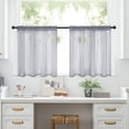 thumbnail image 4 of Solid Colour Short Curtains Curtains Semi Kitchen Bathroom Thin Curtains Home Curtains, 4 of 4