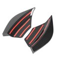 thumbnail image 4 of Rear Bumper Splitter, Aerodynamic Direct Fit Racing Style Left Right Bumper Side Lip  For Cars Glossy Black,Carbon Fiber Style, 4 of 8