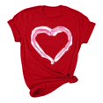 thumbnail image 5 of Pisexur T-shirt de la Saint-Valentin Haut T-shirt de la Saint-Valentin pour Femme Amour Imprimé T-shirt à Manches Courtes Haut à Manches Courtes Col Rond Haut/chemise, 5 of 5