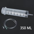 thumbnail image 2 of AMERTEER Seringue 350 ml à Grand Ouverture Grande Capacité Irrigateur Distributeur de Seringue +1 m Tube, 2 of 11